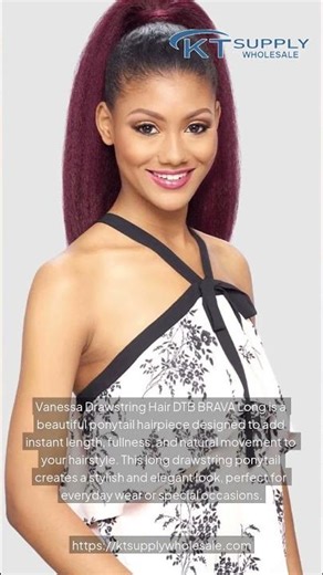 Vanessa Drawstring Ponytail Hair Extension DTB BRAVA Long