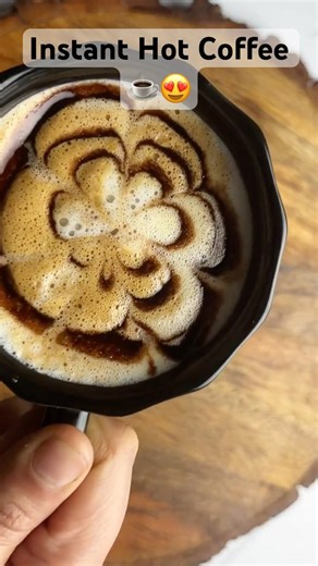 Creamy Milk Coffee | Café Style Coffee at Home ☕ | instant Hot Coffee #shorts #ytshorts