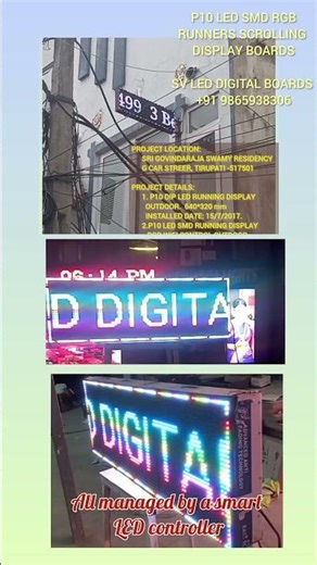 P10 LED RGB RUNNING/SCROLLING LED DISPLAY BOARDS & LED VIDEO WALLS BASIC CONCEPT