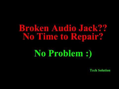 How to fix broken audio jack sound problem even jack is inside.