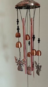 36" Garden Angel Wind Chimes Outdoor Indoor Decor -with 4 Aluminum Tubes 6 Bells 7 Angels Mobile Romantic Wind Catcher Angel Windchimes for Home, Xmas Mom Gifts, Balcony, Festival, Garden Decoration