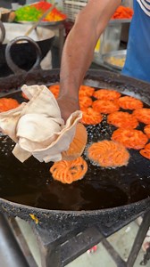 Unique Red Jalebi making | Foodie Manus