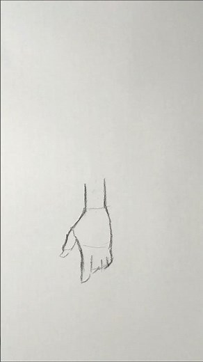 How to Draw Hand ✋ | Easy Hand Sketch Tutorial | Shorts