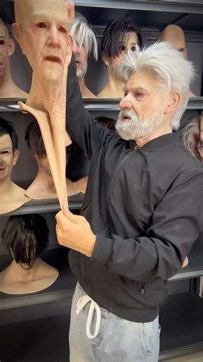 The real old man's disguised mask#mask #cospIay