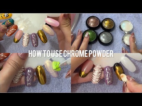3 WAYS TO DO CHROME POWDER NAIL ART | CHROME NAIL ART TUTORIAL ￼