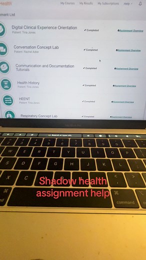 Expert Help for Shadow Health Assignments
