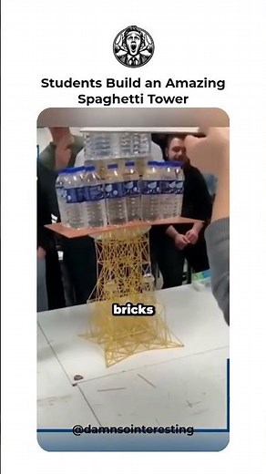 Students Build an Amazing Spaghetti Tower