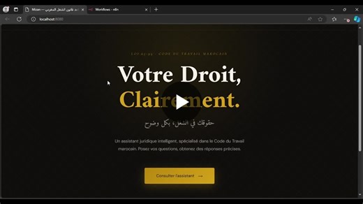 #ia #nlp #rag #n8n #qdrant #gemini #docker #dataengineering #machinelearning #maroc #legaltech | DOUNIA LASFAR | 10 commentaires