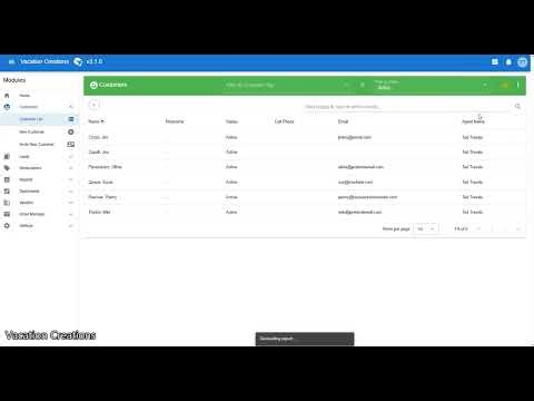 Exporting Customer List