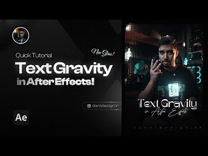 Realistic Text Gravity in After Effects 🤤🔥