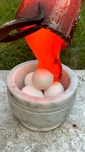2M views · 8K reactions | 1500°C Lava vs Eggs 讀 #satisfying #experiment #science #asmrsounds #fyp #lava | RHCB Experiments | Facebook