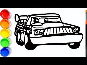 Draw Chick Hicks - Cars 3 Coloring Pages