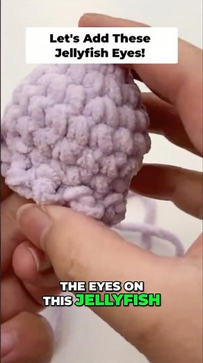 Crochet Jellyfish Plushie - Perfect Eye Placement Guide #beginnercrochet #crochetpatterns #amigurumi