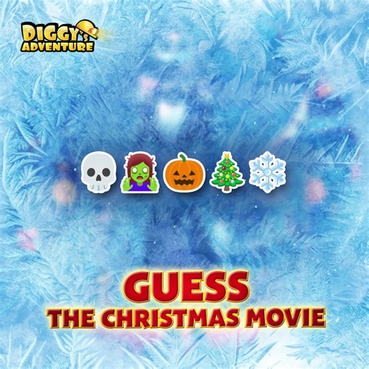 🎁 Ho ho ho, Diggers! Let's start the festive season with a fun riddle! Can you guess the movie title from these emojis? 👀 Drop your answer in the comments! Hint: It’s a Christmas classic! 🎄🎅🎥 | Diggy's Adventure