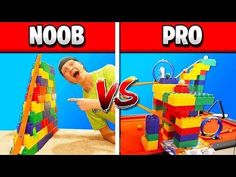 NOOB vs PRO HOT WHEELS RACE TRACK CHALLENGE!