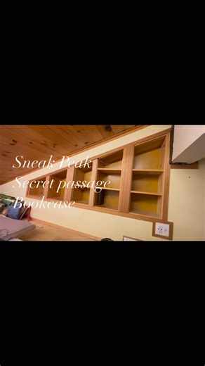 Secret passage thru bookcase. Ready to install the latch connected to one of the books! | Northwest Naturescapes