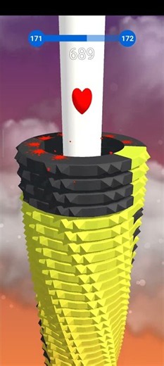 Stack Ball ⚽ game 🎮 UTube_2748 level 1⃣7⃣1⃣ wait for the end