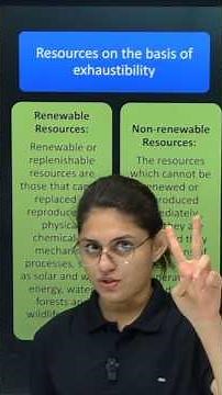 Renewable vs Non-Renewable Resources Class 10 | Geography Explained by Nishita Dogney 🌍📚