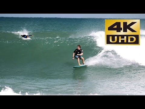 Surfing at Juno Beach Pier - Juno Beach, Florida 1-28-22 - 4K UHD Lumix G9