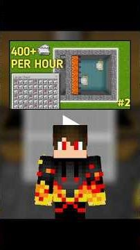 I build easy and best iron farm in Minecraft #shorts