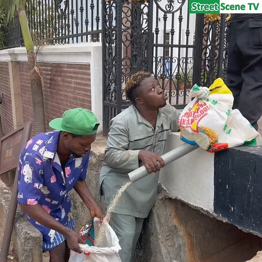 They transload the bag of rice | Street Scene TV