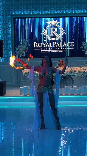 Mesmerizing Belly Dance Fire Show at a Lebanese Wedding
