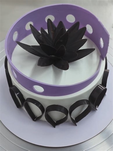 Beautiful Chocolate flower cake design #cake
