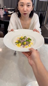 1.5M views · 46K reactions | Read some comments about making tuna kinilaw. So I looked up some recipes and tried making it for the first time and it turned out really well. Wasn't expecting it to be so tasty. Here were the ingredients: 1.5 cup unsweetened coconut cream, 1/4 cup apple cider vinegar, 1/2 tsp grated ginger, 1 lime squeezed, thai chilis, half red onion chopped, chopped pineapple and cilantro for toppings | POV Husband | Facebook