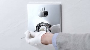 94282000 Thermostatic Cartridge, Compatible with Hansgrohe Ecostat Showers and Thermostatic 2- and 3-Hole Tub Fillers, 3/4 Inch with Brass Stem and Advanced Electroplated Paint Finish