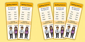 Level 5 Week 12 Spelling Bookmarks