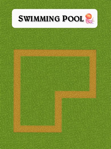 Minecraft Swimming Pool Idea 🌊 #minecraftbuild #tutorials #fyp