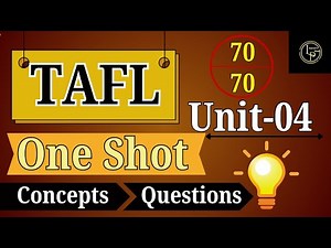 UNIT-04 | TAFL | ONE SHOT | ‪@learnerspick_01‬ | PYQ'S | BTECH 2ND YEAR AKTU