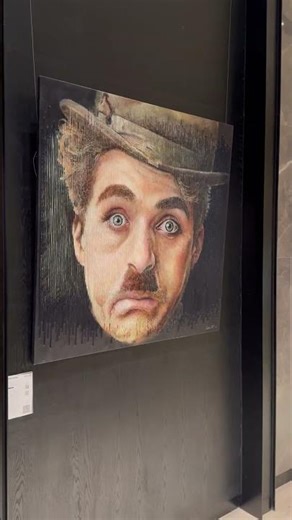 Charlie Chaplin seamlessly transform into Albert Einstein - mesmerizing artwork by Sergi Cadenas.