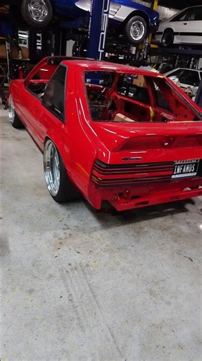 Massive Rear Wheel fitment on my 1993 Cobra Project 🛞 #foxbody