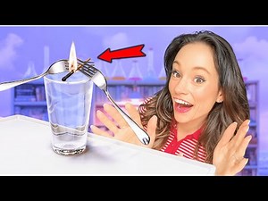 Gravity Defying Fork and Spoon Balancing Trick - Emily's Science Lab