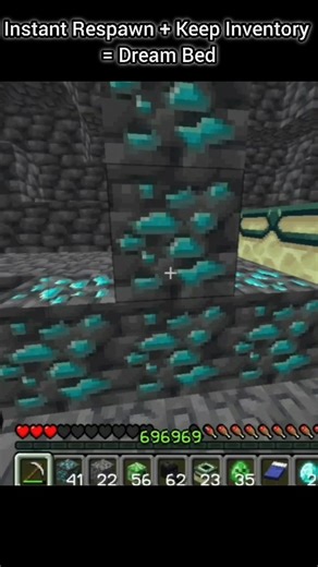 Instant Respawn + Keep Inventory = 💀☠️ #minecraft #viral #original