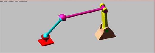 ADAMS连杆机构（球副）运动过程仿真