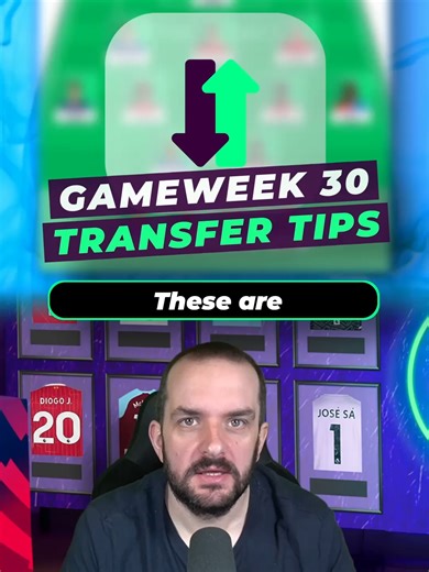 Transfer Tips for Gameweek 30 #fpl #fantasypremierleague #fpltips | transfer portal football