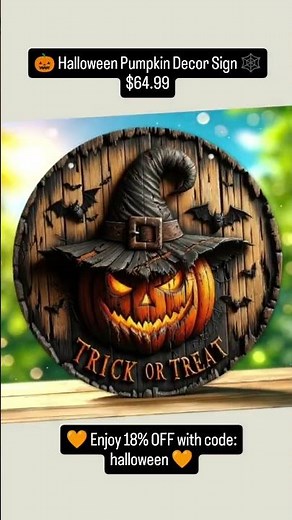 🎃 Halloween Pumpkin Decor Sign 🕸️|| The Goodie Nook