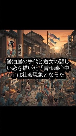 【衝撃の真実】日本のシェイクスピア！近松門左衛門と「曽根崎心中」の社会現象