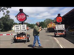 Auto Flagger for Traffic Control