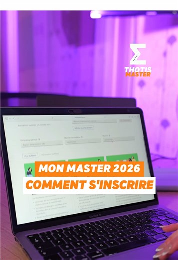 Comment s’inscrire sur Mon Master en 2026 ?⬆️ #thotismaster #master #monmaster #etudiant #fac