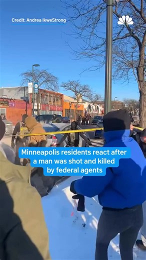 Federal agents shot and killed a person in Minneapolis, state and local officials said Saturday. The incident, captured on a video posted to Facebook and verified by NBC News, happened in the area of West 26th Street and Nicollet Avenue. “We are working to confirm additional details. We ask the public to remain calm and avoid the immediate area,” the city said in a Facebook post. Though the details of what led to the shooting remain unclear, a Department of Homeland Security spokesperson said th