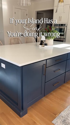 Kerri DiMiceli on Instagram: "Unpopular opinion: if your island has a sink, you’re wasting prime real estate. Here is my take- All drawers. Hidden mixer lift. Storage everywhere. Built for hosting — not dishes. I said what I said. Would you ditch the sink? Yes or no 👇 Don’t forget to save this Reel when planning your dream kitchen. 🖤You can shop this space and my home by visiting https://www.ny2nash.com/shop-my-home or going directly to my shop on LTK @ny2nash"