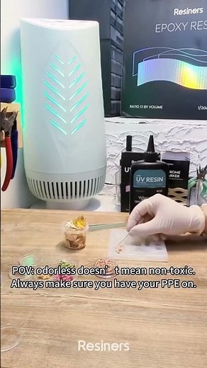 Resin work is chemistry, and odorless does not mean safe.