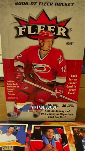Cool Vintage Fleer #Hockey Card Box! #HockeyCards #NHL #IceHockey #NHLHockey