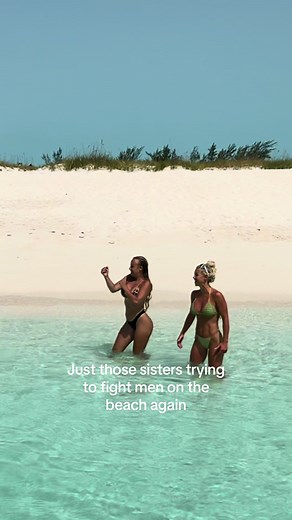 Sisters' Beach Brawl: A Summer Fight Story