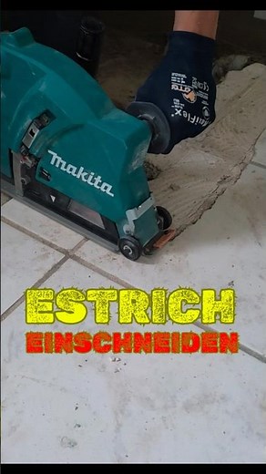 Incredibly effective: Cutting screed without dust in record time