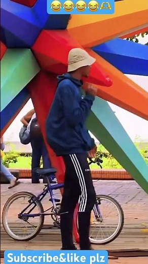 🤣 Epic Cycle Sitting Prank in Public! | Funniest Reactions Ever! 🚴😂 #trending #funny #shorts #fyp