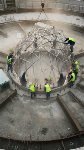 Mega Glass Dome Construction | Futuristic Pavilion Build #construction #skyscraperconstruction